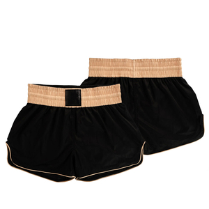 Shorts de Muay Thai pour hommes, taille élastique sur le devant, respirants, extensibles, légers, séchage rapide, entraînement, shorts de boxe MMA personnalisés - Product Image 4