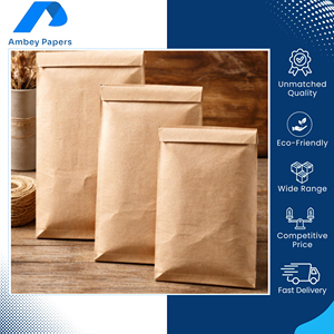 Sobres de Papel Kraft Personalizables de Alta Calidad, Reciclables y Ecológicos, con Recubrimiento de una Cara, Origen India, para Embalaje de Mensajería - Product Image 4