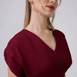 Robe midi moderne pour femme, en georgette, à ourlet évasé, imprimé floral artisanal, coupe ample, style plage, sexy, tendance été, vente en gros - Product Image 1