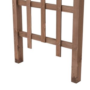 Arco Nuziale da Giardino in Legno Scuro da 2,1 m, Supporto per Sfondo per Cerimonie e Feste, Pergola per Piante Rampicanti - Product Image 5