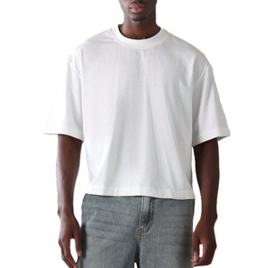 T-shirts Homme Oversize Personnalisables avec Logo, Coupe Boxy, Coton Molletonné Lourd 300 GSM, Vente en Gros, T-shirts Tendance Pas Chers - Product Image 1