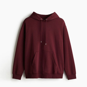 Men's Standard Oversized Hoodie Custom Logo Sweatshirt Hand Knitted Technique Winter Season Polyester Cotton Breathable Quick - Product Image 1