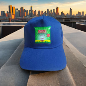 Chapeau de baseball bleu classique réglable à 5 panneaux pour hommes et femmes Tissu léger et imperméable pour les activités de plein air sportives - Product Image 2