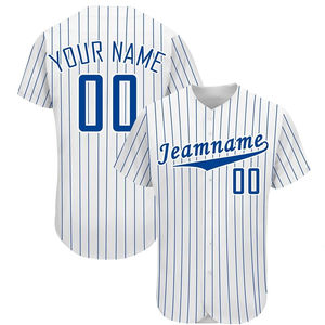 Camiseta de béisbol personalizada transpirable con rayas, camisa con botones para equipo, uniforme deportivo de manga corta, nombre y número personalizados, envío rápido - Product Image 5