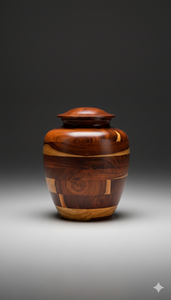 Urna Funeraria de Palisandro para Adultos, Diseño Artesanal Duradero, Grabado a Mano, Estilo Americano, Ecológica, Biodegradable, Capacidad de 200 Cúbicos - Product Image 2
