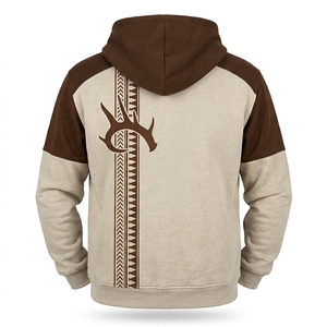 Sweat à capuche pour homme 100% coton écologique, tendance streetwear printemps-automne, impression numérique de cerf, mythologie viking - Product Image 2