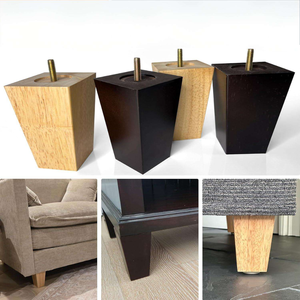 Heavy Duty Solid Wood Furniture Legs for Sofa Cabinet Bed Dresser Ottoman Feet Replacement Legs Durable Support Base - Product Image 1