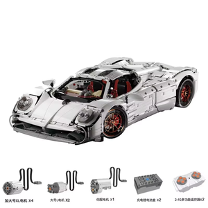 1:8 KBOX 10549 Classic Racing Car Model Kit Assembled Building <b>Block</b> Super Sports Vehicle Puzzle DIY Toy for Adult Birthday Gift - Product Image 1