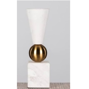 Porte-bougie en métal de qualité supérieure, finition plaquée or, écologique, pour mariage et décoration de la maison - Product Image 1