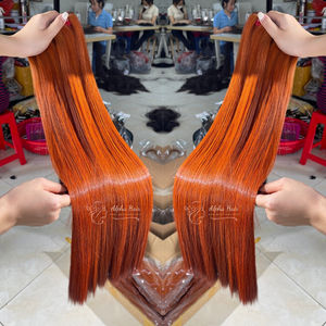 Precioso envío rápido sin procesar hueso recto vietnamita pelucas de cabello humano encaje frontal extensiones de cabello humano 360 encaje completo - Product Image 3