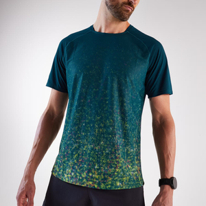 Men's Short Sleeve Sublimation Printed T-<b>Shirt</b> Regular Fit O-Neck Quick Dry Sporty Design Multi Color Pattern <b>Polyester</b> T-<b>shirts</b> - Product Image 5