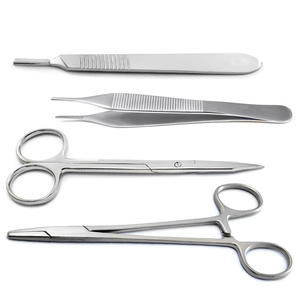 Pinces à aiguilles Mayo Hegar pour la retraitement manuel des sutures chirurgicales, Ciseaux Goldman Fox, Pinces Adson, Poignée BP, Usage hospitalier - Product Image 1