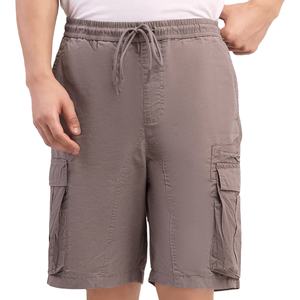 2025 nouveauté hommes 100% coton décontracté été Shorts taille élastique cordon sport course Shorts avec poches - Product Image 1