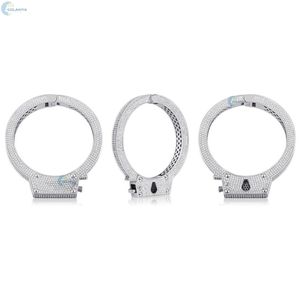 Bracelet en diamants de laboratoire sertis micro-pavé, bracelet élégant style hip-hop pour homme - Product Image 1