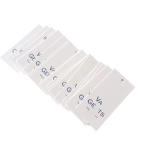 Etiquetas de Ropa Personalizadas al por Mayor de Primera Calidad, Etiquetas de Papel Grueso Blanco con Logotipo de Marca Impreso