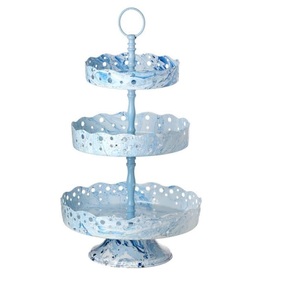 Birthday Cake Server Stand With <b>Glass</b> <b>Dome</b> for Parties Celebration Superior Quality Handmade Decorative Fruit Cake Holder Stand - Product Image 4