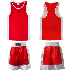 Ensemble d'uniformes de boxe personnalisés, respirants, à séchage rapide, légers, durables et extensibles, en polyester/coton - Product Image 1