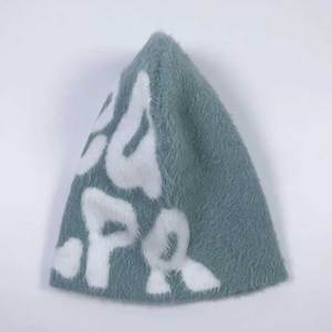 Chapeau en mohair personnalisé avec logo imprimé, tendance et à la mode, en laine, très vendu - Product Image 6