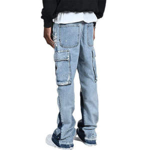 Jeans de Mezclilla para Hombre y Mujer, 100% Algodón, Secado Rápido, Corte Regular Vintage, Lavado Casual, Rectos, para Invierno y Verano, Varios Modelos - Product Image 3