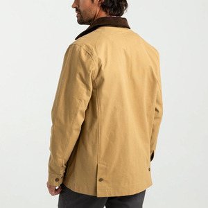 Veste en toile décontractée pour homme, hiver, logo sur le devant, séchage rapide, tissu écologique et durable, pour les voyages, les activités de plein air, les activités quotidiennes, personnalisable - Product Image 2