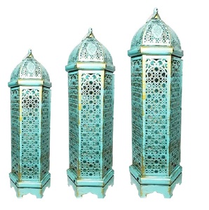 Halloween Metal <b>Lantern</b> With Pumpkin Cutouts Rectangle <b>Candle</b> Holder Home Decoration Durable Die Cutting Printing - Product Image 3