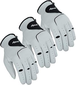Gant de golf Apical pour main droite, en cuir véritable, antidérapant, fermeture auto-agrippante, usage sportif unisexe - Product Image 2