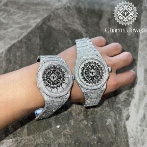 นาฬิกาข้อมือผู้ชาย Charm Luxury สแตนเลสสตีล หน้าปัดอนาล็อก ขนาด 40 มม. กระจกคริสตัล สายยาว 20 ซม. ระบบกลไกอัตโนมัติ แสดงวันที่ กันน้ำ 10 บาร์ - Product Image 3
