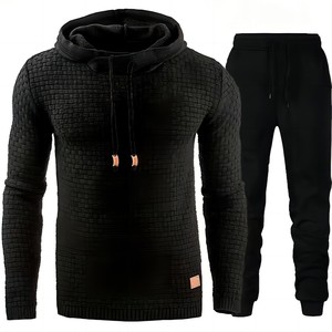 Conjunto de chaqueta con cremallera de manga larga para hombre, chándal deportivo, conjunto de gimnasio para hombre 2024, ropa casual de calle para hombre - Product Image 4