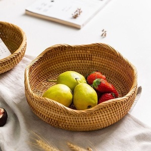 Bandeja de Ratán Tejida a Mano de Primera Calidad Hecha en Vietnam, Almacenamiento Multifuncional Sostenible, Tolerancia de Precisión, Uso en Cocina y Hogar - Product Image 3