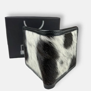 Portefeuille en cuir de vachette véritable fait main pour homme, portefeuille fin à rabat en cuir à poils, cuir de haute qualité premium - Product Image 2