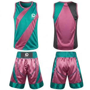 Uniformes de Boxeo Personalizados de Alta Calidad 100% Poliéster con Color y Logotipo Personalizados, Uniforme de Boxeo Profesional para Competencia - Product Image 1