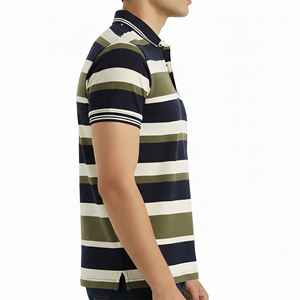 High Quality Short Sleeve Solid Men's for Shirt 100% Cotton Knitted Loose Fit Custom Embroidered Logo Quick Dry Hip Hop - Product Image 1