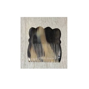 Peigne en corne de buffle naturelle de haute qualité, fait main, style français, avec texture naturelle, pour démêler et coiffer les cheveux - Product Image 2