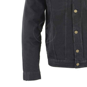 Wholesale Price Custom Made Logo Denim <b>Jackets</b> In Solid Color Jean Fur Cotton Denim <b>Jacket</b> Streetwear For <b>Man</b> - Product Image 5
