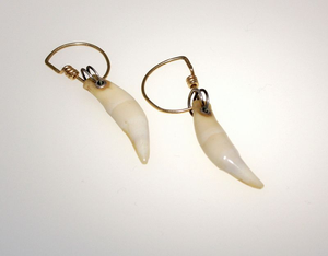 Ethnic Tribal Bone <b>Earrings</b> Handmade Artisan Design - Product Image 1
