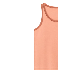 Custom Peach Solid <b>Men</b> Tank Top Cotton Sleeveless Vest O Neck Summer Gym Workout Casual Plain <b>Singlet</b> OEM Manufacturer Supplier - Product Image 2