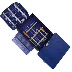 Nuevo Set de Equipo Dental Reutilizable de 24mm para Radio Distal, Caja de Aluminio con Tornillos y Placas para Fijación Ósea Canina - Product Image 1