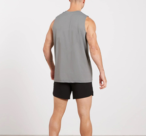 Débardeurs Homme Personnalisés en Spandex et Polyester avec Logo Brodé – Respirants, Tricotés, Sans Manches, Idéaux pour l'Entraînement en Extérieur et la Salle de Sport - Product Image 6