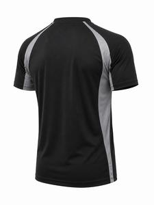 Camiseta de Jersey Personalizada para Hombre, Cuello Redondo, Manga Corta, Tejido Sólido, Secado Rápido, Corte Regular, Estilo Casual, Poliéster/Algodón, 300 Gramos - Product Image 2