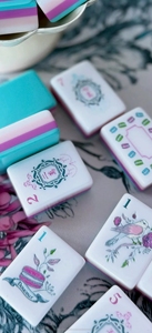 Portable Luxury Acrylic Mahjong Tiles Foldable Durable Mahjong Set Water Resistant Four Layer Game Pieces for <b>Entertainment</b> - Product Image 3