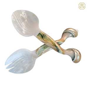 Premium Resin <b>Salad</b> Serving Set Modern Spoon and Fork for Home Hotel Restaurant - Product Image 1