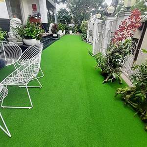 Tapis d'herbe de football de football artificiel de haute qualité de 50mm couleur verte naturelle article chaud modèle HF-5013D1600 - Product Image 5