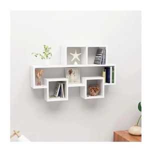 Set 2 Natural Live Edge Solid Wood Floating Wall <b>Shelves</b> Heavy Duty Modern <b>Adjustable</b> Non-Folding Single Tier Flower Pot Rack - Product Image 3