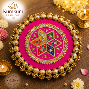 Wholesale New Arrival Classic Traditional Indian Handmade Floral Rangoli Diwali Wedding Eco-friendly Wooden Temple <b>Mat</b> - Product Image 3