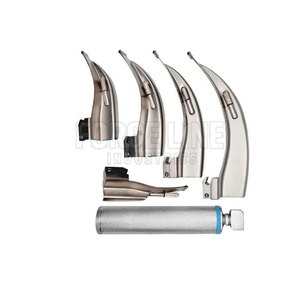 Laringoscopio reutilizable con hoja de acero inoxidable y mango LED para cirugía hospitalaria, laringoscopio de fibra óptica LED - Product Image 2