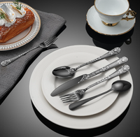 Ensemble d'argenterie en métal poli miroir, compatible lave-vaisselle, pour mariage, cuillère, fourchette, couteau