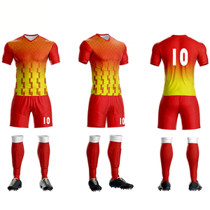 Custom Design Best Polyester Sublimation Soccer Uniform Sets OEM Wholesale High Quality Short Sleeve Breathable Quick Dry Unisex - Product Image 1