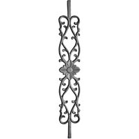 Balustre d'escalier en fonte, décoratif, pour garde-corps, construction durable, design élégant, quincaillerie d'escalier, support métallique, pour la maison