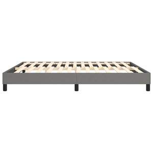 Cadre de lit en tissu gris foncé 100% polyester, rembourré avec du contreplaqué et du bois d'ingénierie - Product Image 6