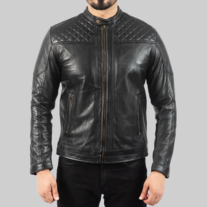 Vestes en cuir pour hommes à manches longues, prix de gros, 100% cuir PU, cuir écologique, manteaux d'extérieur pour adultes et garçons - Product Image 1